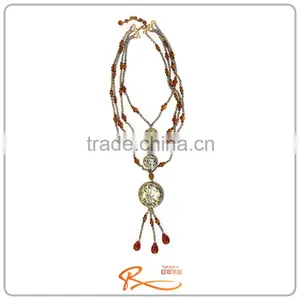 High Quality Fashion Style Metal Charms Necklace Wholesale thumbnail-1