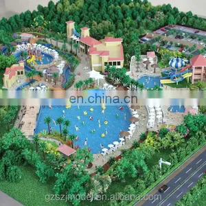 Water Park Architectural Scale Model ,entertainment Facility 3d Miniature Model for Exhibition thumbnail-2