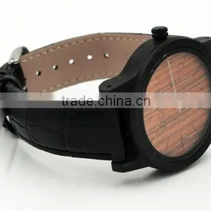 Concise Natural Environment Friendly Women Man Unisex Black Wrist Watch thumbnail-3