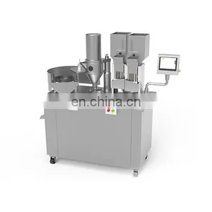 New Type Semi Automatic Double Head Cephalosporin Hard Gelatin Pill Empty Capsule Filling Machine With GMP Standard thumbnail-1