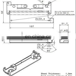 Anodized Aluminium Sheet Metal Stamping Bending Forming Welding Parts thumbnail-3