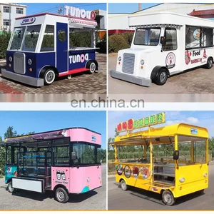 Electric Tricycle Three Wheels Vending Snack Food Cart Mobile Breakfast Snack Food Truck Trailer 3 Wheels thumbnail-4