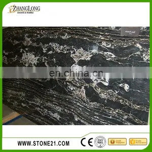 High Quality Portoro Marble Black Marble Slabs thumbnail-3