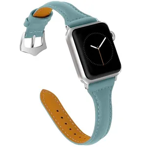 Amazon Hot Sale Vintage Printed Leather Watch Straps Bands for Leather for Apple Watch Wristband 38mm 42mm 40mm 44mm Adapter thumbnail-1