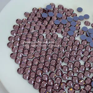 Hot Fix Flat Back Glass Crystal Rhinestones Aqumarine Ss4-ss30 thumbnail-3