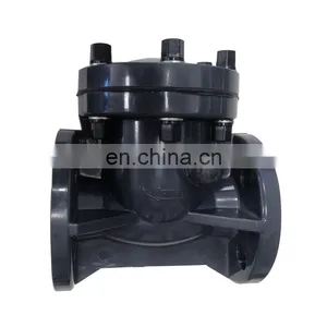 Wholesale Medium Pressure Manual Plastic Pvc UPVC Wafer Flange Check Valve For Acid Liquid thumbnail-5