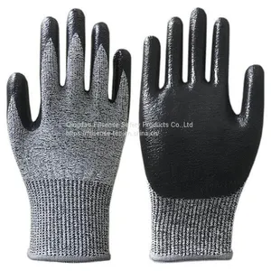 Anti Cut Level 5 HPPE Liner Cut Resistant Nitrile Gloves thumbnail-2