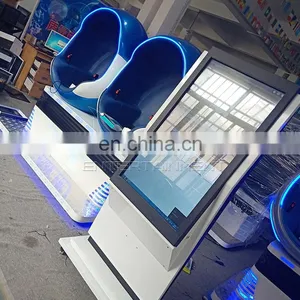 Shopping Mall Commercial Carnival Game Machine 2 Seats 9D VR Cinema Egg Chair for Sale thumbnail-3