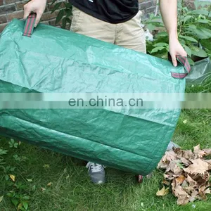 55 Gallon Heavy Duty Green Garden Refuse Bags With Handles for Collecting Leaves thumbnail-2