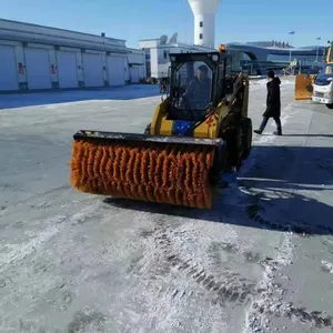 China Wheel Loader Attachment Skid Steer Sweeper for Skid Steer Loader thumbnail-4