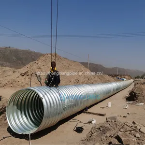 Steel Tunnel Corrugated Pipe Cmp Piping Diameter 0.5-12m thumbnail-2