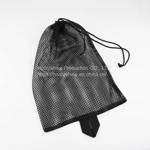 Customized Drawstring Mesh Bag Washable Mesh Bag Storage Bag Reusable Drawstring Bag thumbnail-3