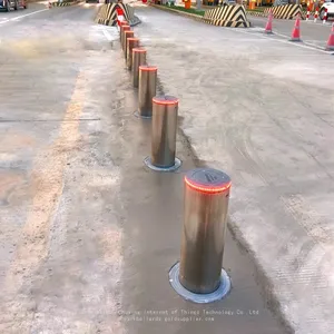 UPARK K4 K8 K12 Car Park Spaces Secured Not Hydraulic Bollard Protective Automatic Bollards With 304 Stainless Steel thumbnail-3