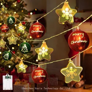 Wholesale Metallic Ball Xmas Lights - 20LED Strings, for Home & Mall Christmas Decor thumbnail-1