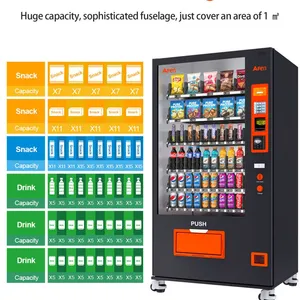 AFEN USA Stock Shipping in 3 Days Automatic Commercial Snack Drink Vending Machine With Card Reader for Snacks and Drinks thumbnail-4