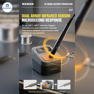 WEMON M12 Intelligent Soldering Iron Tip Cleaner With Dual-Roller Brushes thumbnail-4