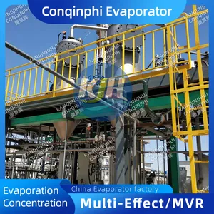 High-Efficiency MVR Falling Film Evaporator With Titanium Tubes for Corrosive Liquids thumbnail-2