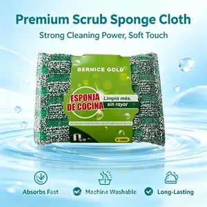 Premium Kitchen Cleaning Sponges Colorful Non-Scratch Dish Sponges With Long Lifespan thumbnail-3