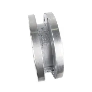 Manufacturer Direct Sales of High-quality Flange Connected Stainless Steel Double Disc Swing Check Valve thumbnail-3