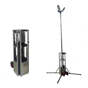 All-Around Automatic Rotating LED Floodlight Telescopic Mobile Construction Work Light Tower thumbnail-3