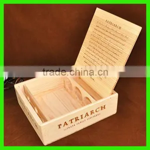 Wholesale Wooden Wine Boxes 3 Bottles Wine Wood Box thumbnail-1