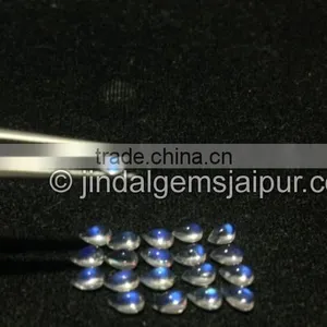 AAA Quality Wholesale Rainbow Moonstone Smooth Pear Cabochon thumbnail-2