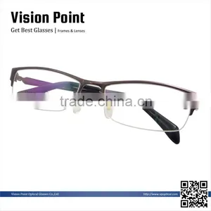 2015 New Style Half Rim Titanium Eyeglasses Frame thumbnail-1