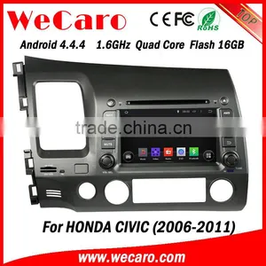 Wecaro Android 4.4.4 Car Dvd Dashboard Placement for Honda Civic Android BT Gps 3g TV 2006 - 2011 Quality Choice thumbnail-1