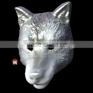 Silver Dog Head Animal Party Mask thumbnail-2