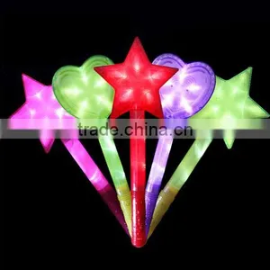 Color Star/Heart LED Light Stick Shiny Cheering Glow Flash Light Stick Christmas Gift Party thumbnail-3