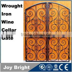 Wrought Iron Decorative Wine Cellar Gate,customized Size,hand-forged Door thumbnail-1