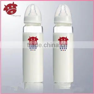 Personalized Baby Milk Bottle Baby Food Wholesale Glass Mini Bottle Baby Feeding Bottle 180ml thumbnail-1