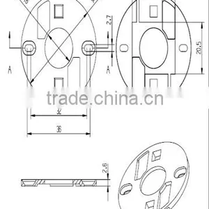 High Quality pc Cob Led Lens Holder With Connector thumbnail-2