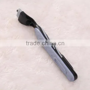 Safety Razor Long Handle Alloy Excellent Portable Shaver System Sharpener Blades For Men thumbnail-2