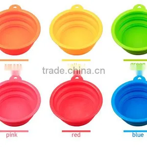 Travel Silicone Dog Bowl Feeder With Different Colors thumbnail-1
