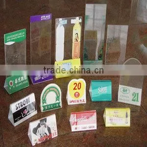 Custom Acrylic Tabletop Holder Menu Display Stand Acrylic Menu Holder Stands thumbnail-1