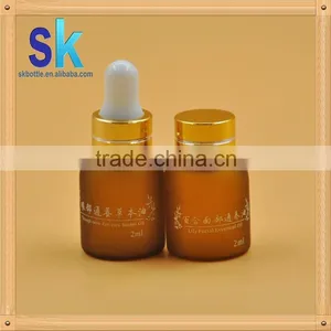 5ml Amber Essential Oil Glass Dropper Bottle With Aluminium Cap Factory Price thumbnail-1
