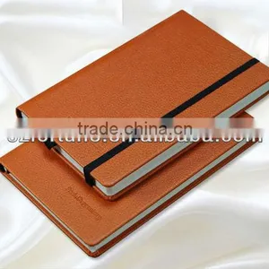 Hardcover PU Leather Notebook,hot Stamping Gold Logo Smooth thumbnail-3