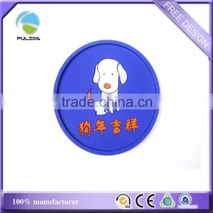 Thick Edge Heat Protection Rubber Doggy Puppy Petsoft Pvc Bowl Coaster thumbnail-1
