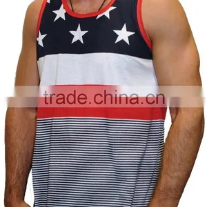 Men's Custom Printing Service Vest Stars & Stripes American Flag Tank Top Shirt thumbnail-6