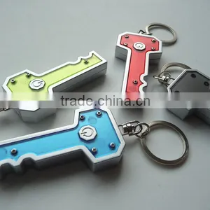 Promotion New Design Key Shape Mini Led Light Keychain thumbnail-2