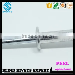 HOT SELLING OPEN END FACTORY RECESSED CROWN ALU/ST PEEL RIVETS thumbnail-4