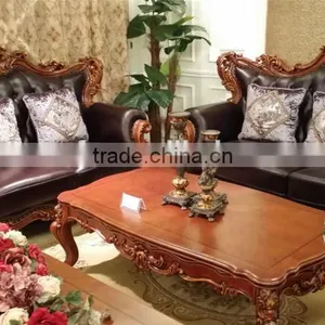 China Sofa Solid Wood Carving Sofa French Antique Bedroom Furniture Sets thumbnail-3