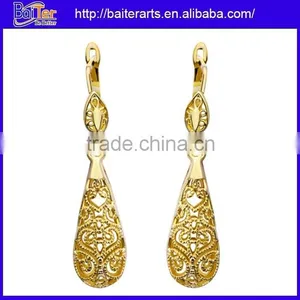 Fashion 925 Sterling Silver Golden Earring Designs For Women,Huggie Earring For Girl thumbnail-4