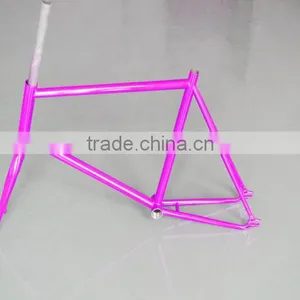 Colored 700C*52CM Kingbike Steel 520 Fixie Bike Frame thumbnail-6