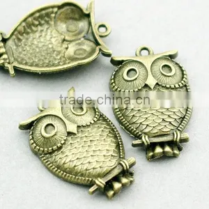 Custon Jewelry OEM Factory Zinc Alloy Owl Charms thumbnail-1