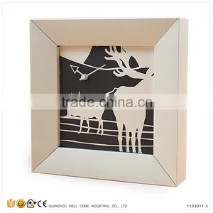 Cheap Customized DIY Recycled Paper Wall Clocks With Photo Frame thumbnail-5