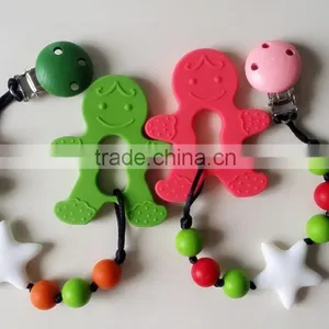 BPA Free Silicone Pacifier Chain And Clip Unique Baby Pacifiers thumbnail-1