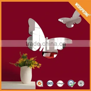 Famous Flying Butterfly Natural Mirror Wall Sticker thumbnail-1