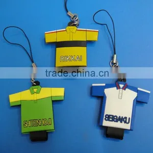 Football Team t Shirt Shaped Cell Phone Charm Straps thumbnail-1